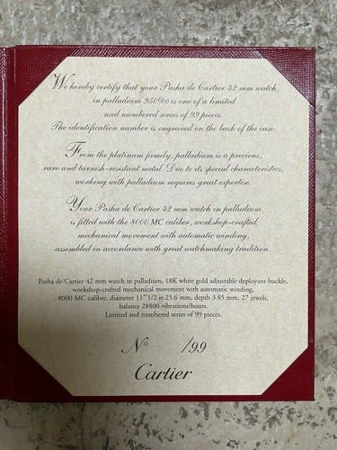 Cartier pasha cal 8000 - 42, mm
