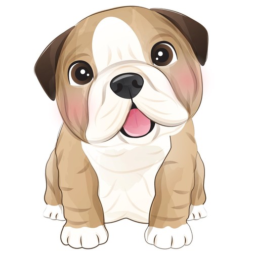 Adesivo auto per cani carini