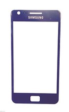 VETRO VETRINO SAMSUNG GALAXY S2 GT i9100 NO DISPLAY NO TOUCHSCREEN COVER BLUE