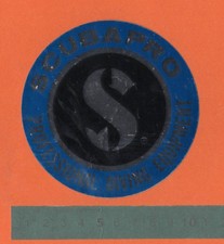 Adesivo Vintage Sticker Autocollant Aufkleber Diving SCUBAPRO Professional
