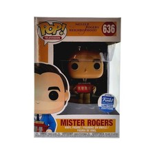 Mister Rodgers Blue Sweater Funko Exc Funko Pop #636 w Protector 