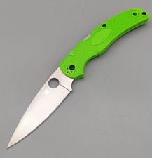 Spyderco Messer Native Chief sale leggero LC200N verde FRN cartella bordo liscio