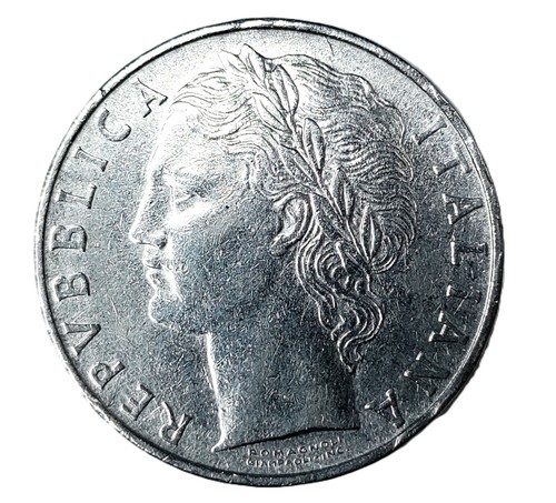 Italia 100 lire 1968 - lire, km#