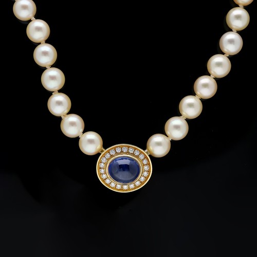 Collana perle brillanti - collana, di
