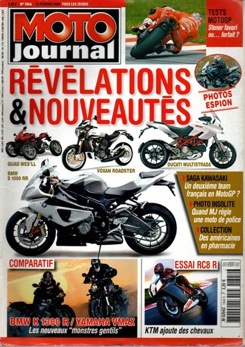 Moto journal n01844 bmw k - moto,
