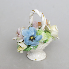 CESTINO PORCELLANA CAPODIMONTE FATTO A MANO FINE '800 INIZI '900 GRANDE QUALITA'