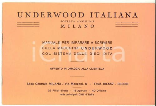 1930 milano manuale per - 1930,