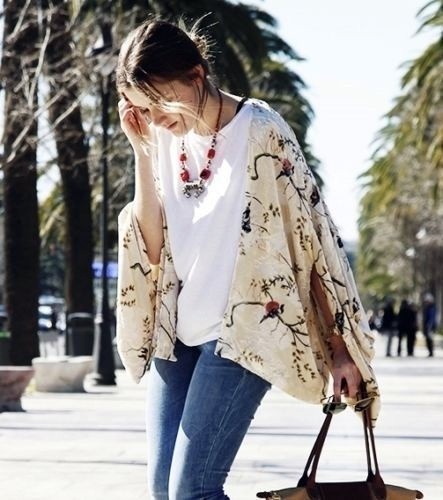 Giacca kimono zara cream - kimono,