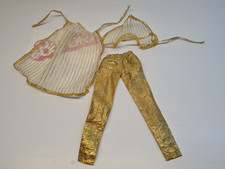 BARBIE MATTEL GOLDEN DREAM 1874   OUTFIT PANTALONI ABITO DORATO 