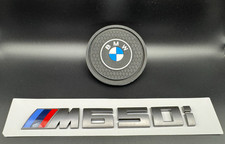 BMW M650i emblema 650i adesivo portellone GRIGIO 20x155mm OTTIMO!