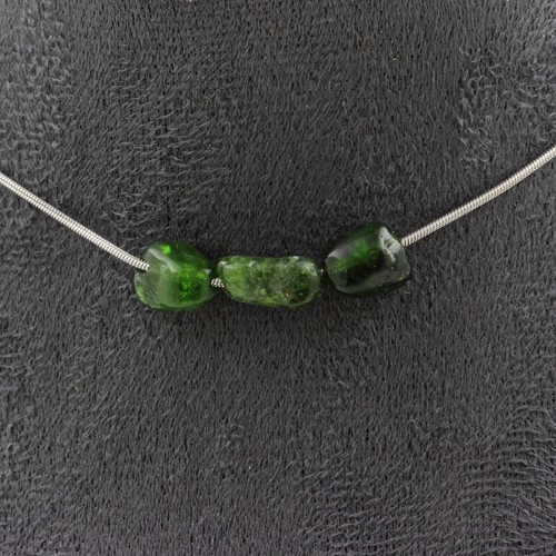Collana perle diopside - 3, del