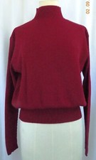Maglione maglia rosso vintage anni 80 YSL Rive Gauche made in France 42 FR 10 USA
