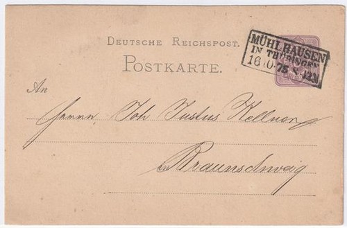 Tedesco reichspost 1875 n - tedesco,