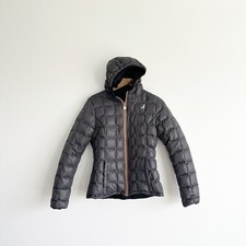 K WAY LILY ST T THERMO Giacca Cappotto Reversibile Nero Grigio Donna Medium