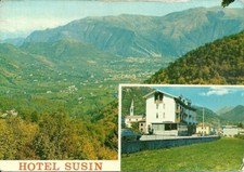 Alano di Piave (BL) Hotel Susin e Panorama dalle Pendici del Monte Grappa