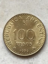 Scegli ARGENTINA 100 PESOS MONETARY REFORM dal 1977 al 1981 Football Calcio PESO