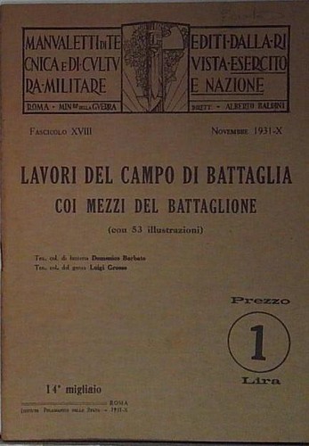 Lavori del campo battaglia - lavori,