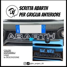 Scritta Abarth per Paraurti