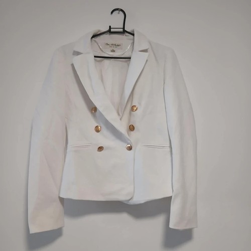 Blazer bianco stile militare