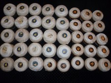 40 GOMITOLI X UNCINETTO CCC BIANCO - ECRU CON SEGNI TEMPO / SCOLORITURA DA LUCE