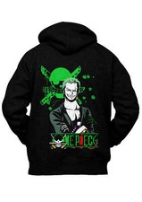 Felpa con Cappuccio Retro Roronoa Zoro One Piece Anime Uomo Donna Bimbi Cosplay