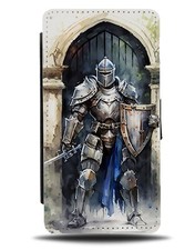 Portafoglio pieghevole design Knight In Shining Armour pittura a olio cavalieri notte DL15