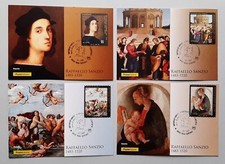 RAFFAELLO SANZIO 4 CARTOLINE FILATELICHE 2020 - 4 MAXIMUM CADS