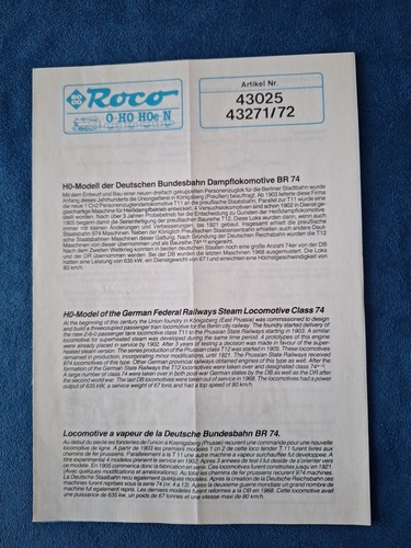 Roco 43025 43271 steam - roco,