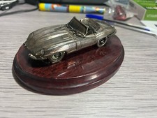 jaguar e-type lamina argento epoca modellino