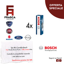 Candele fiat 500 4 brava - fiat, l