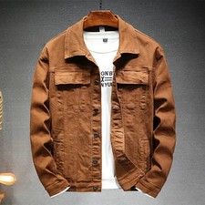 Giacca Uomo Denim Marrone