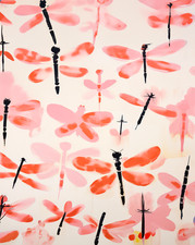 Poster Astratto Libellula -