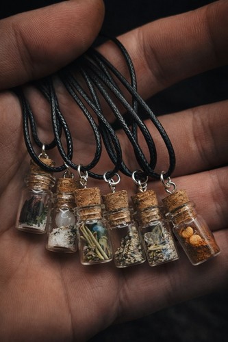 Collana bottiglia incantesimo