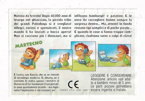 Sorpresina kinder paleoboys - sorpresina,