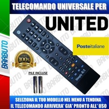 TELECOMANDO UNIVERSALE TV UNITED CLICCA IL TUO MODELLO LO RICEVERAI GIA PRONTO