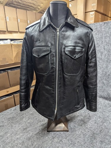 Giacca pelle polizia schott - giacca,