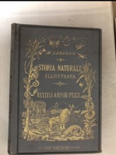 Libro Storia Naturale Illustrata M Lessona Rettili Anfibi Pesci
