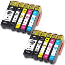10 cartucce stampante per Epson Expression Premium XP7100 con chip
