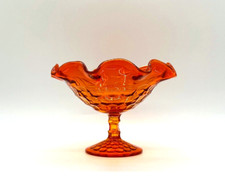 Vintage 9-1/4" Orange Amberina