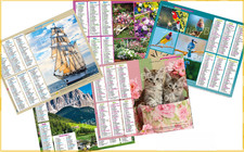 Calendriers La Poste 2026 Animaux-Paysage-Vintage (16 versions)