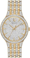Nuovo Bulova 2 Tono Argento