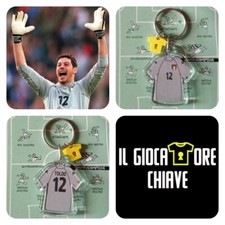 IL GIOCATORE CHIAVE.Portachiavi, pendente maglia Italia Toldo europei 2000 inter