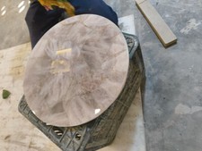 Tavolino Quarzo Rosa, Tavolino Pietre Preziose, Unico Divano Tavolino Fatto a Mano Arredamento Casa