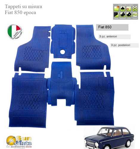 Tappetini fiat 850 epoca - tappetini, in