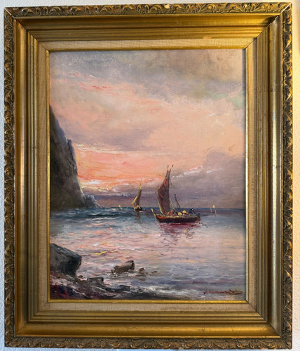 Dipinto olio napoletano
