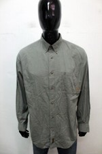 Timberland Camicia Uomo Taglia L Chemise In Cotone Shirt Manica Lunga Logo