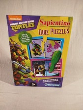 SAPIENTINO TEENAGE MUTANT NINJA TURTLES Quiz Puzzles CLEMENTONI 