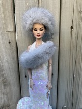 Sciarpa e cappello visone