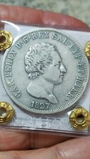 5 lire Carlo  Felice 1827 ge