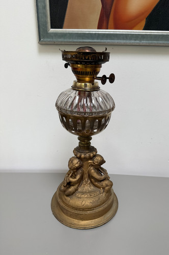 Antique cherub putti - cherub, gilded